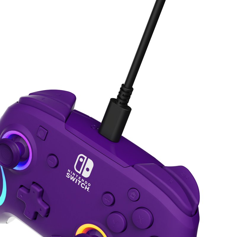 Official Afterglow Wave Wireless Controller Nintendo Switch - Purple