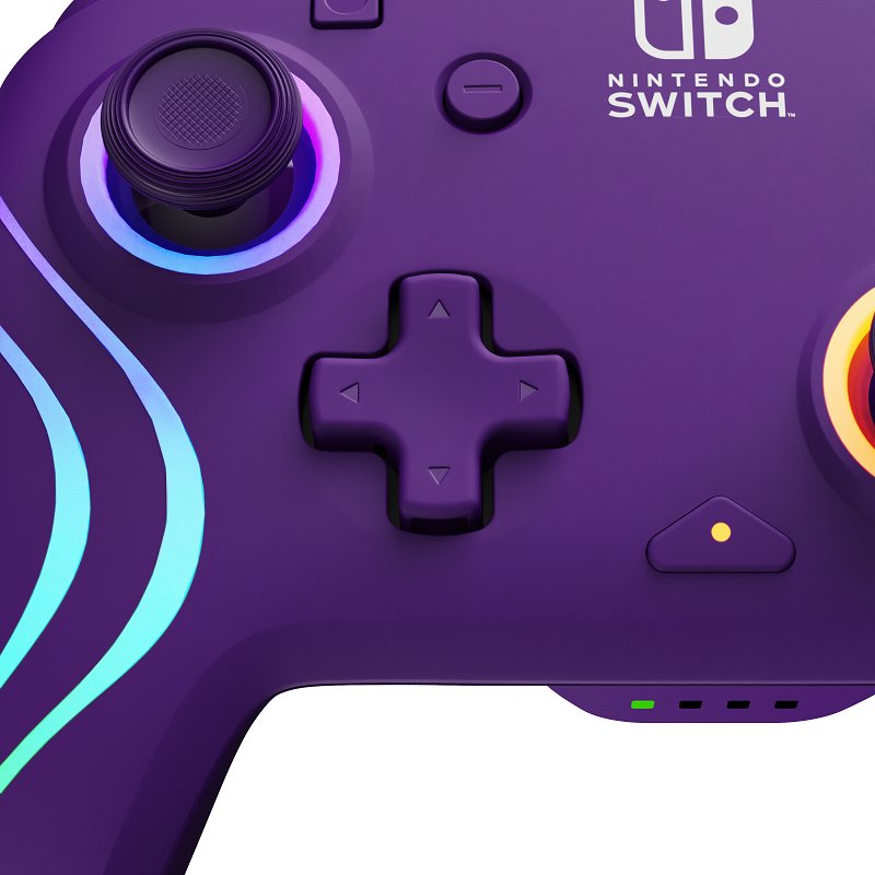 Official Afterglow Wave Wireless Controller Nintendo Switch - Purple