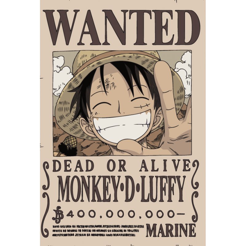 ONE PIECE - Luffy - Neon Mural Led - 30 cm