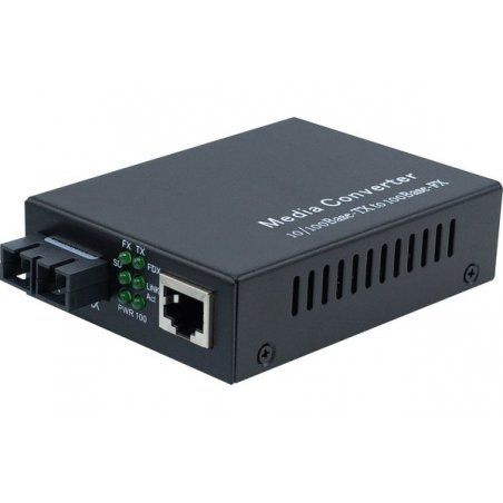 MEDIA CONVERTER SINGLE MODE 100FX SC+LFP-25KM