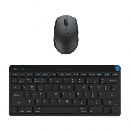JLab Go GO Wireless Bluetooth Tastatur und Maus-Set DE-Layout, Mehrere Verbindungsoptionen, Multifunktionaler Medienregl