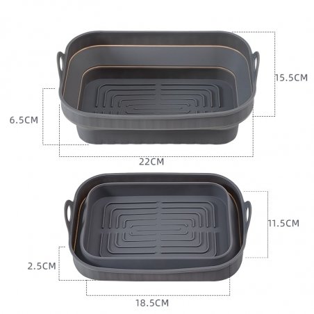 Scandinavian Collection - Airfryer silicone moulds, rectangular