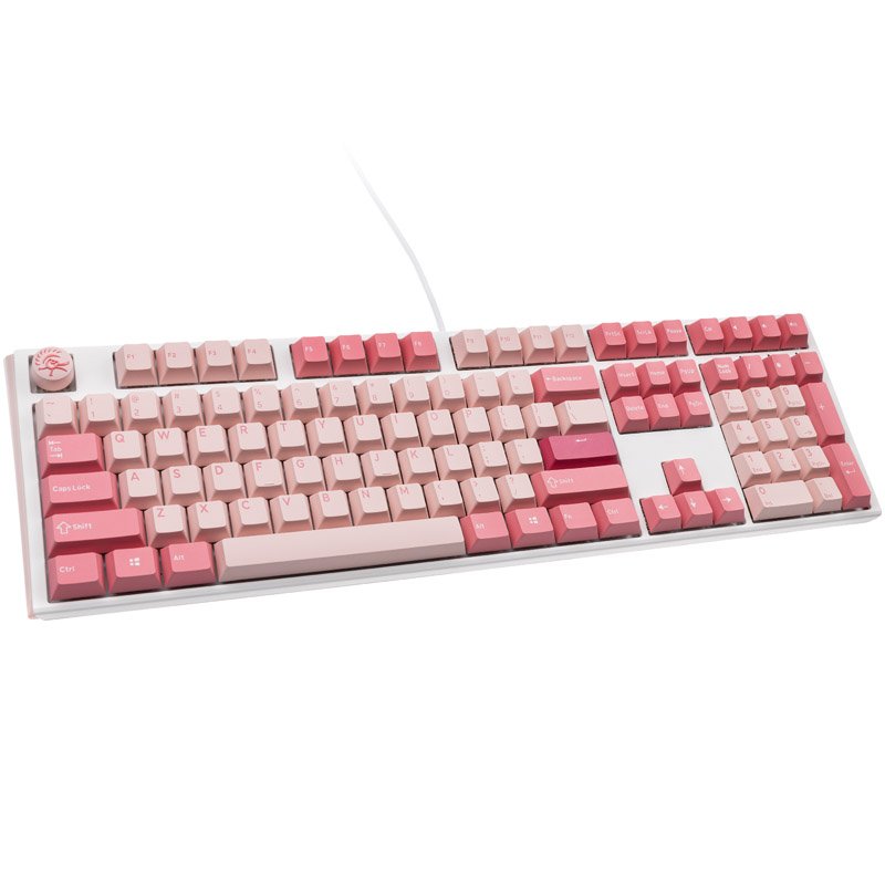 Ducky One 3 Gossamer Pink Gaming Tastatur - MX-Black Clear Top (US)