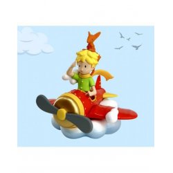 Le Petit Prince figurine Le Petit Prince er le renard en avion 7 cm
