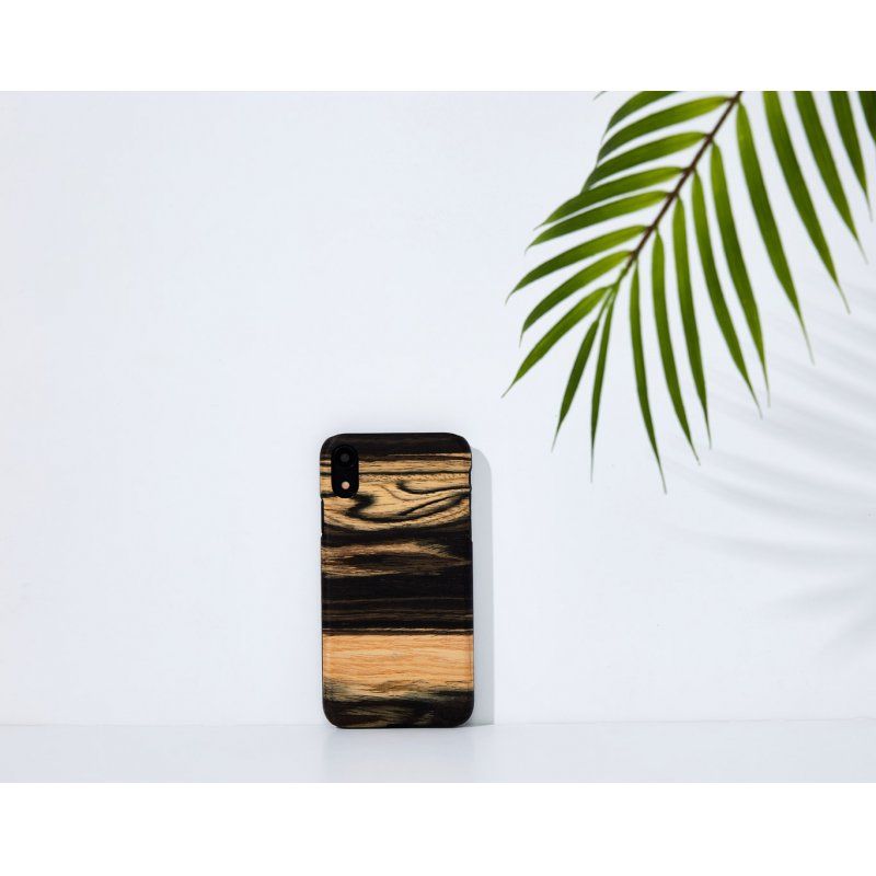 MAN&WOOD SmartPhone case iPhone XR white ebony black