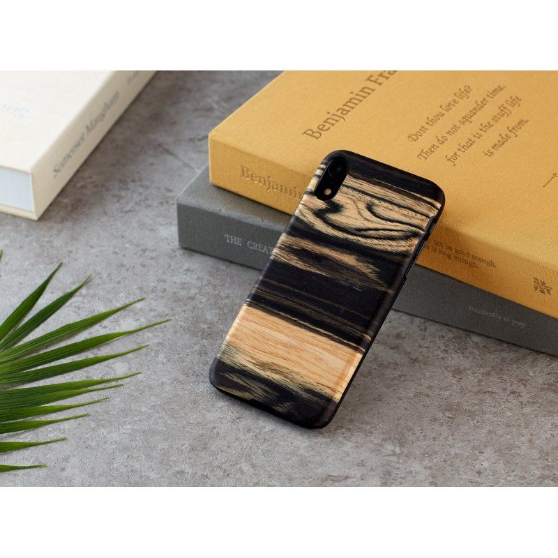 MAN&WOOD SmartPhone case iPhone XR white ebony black