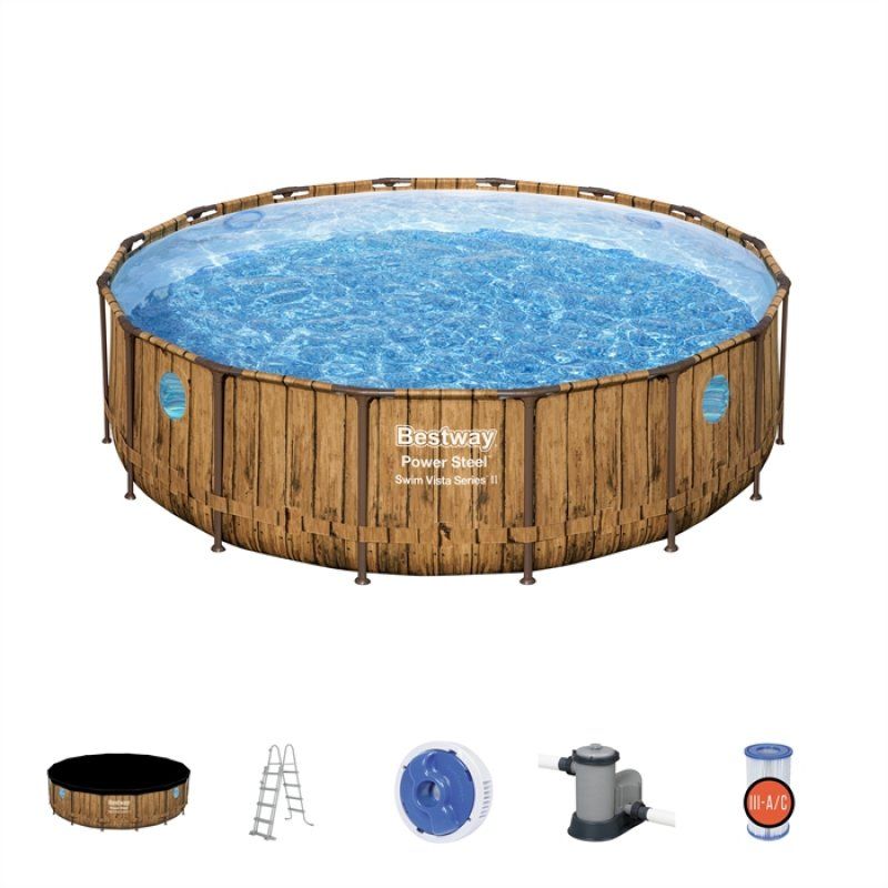 Bestway 56725 Power Steel Swim Vista Series Pool Set