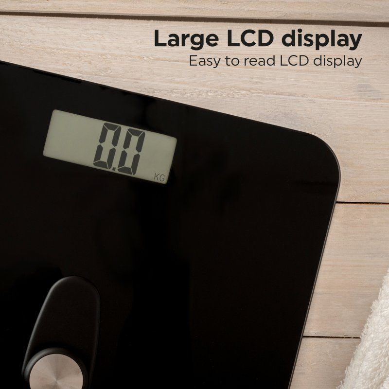 Salter 9224 BK3R Eco Power Digital Bathroom Scale Black