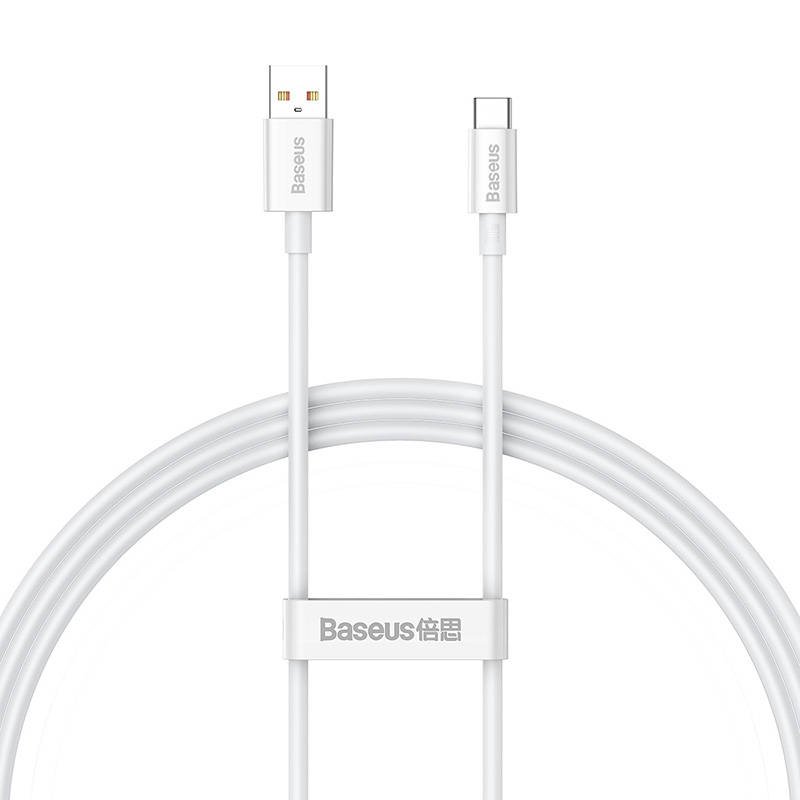 Cable USB do USB-C Baseus Superior 100W 1m (white)