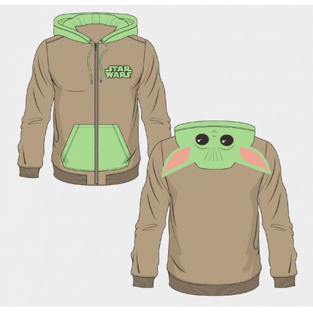 GROGU - Pull à Capuche Novelty (S)