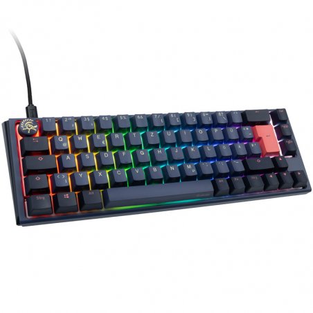 Ducky One 3 Cosmic Blue SF Gaming Tastatur, RGB LED - MX-Red