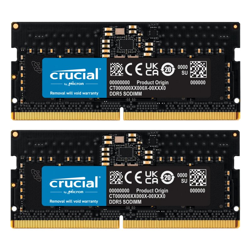Crucial 16GB Kit (2x8GB) DDR5-5600 CL46 SO-DIMM Arbeitsspeicher
