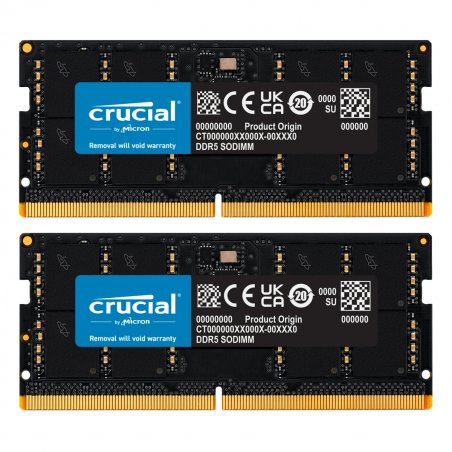 Crucial 64GB Kit (2x32GB) DDR5-5600 CL46 SO-DIMM Arbeitsspeicher