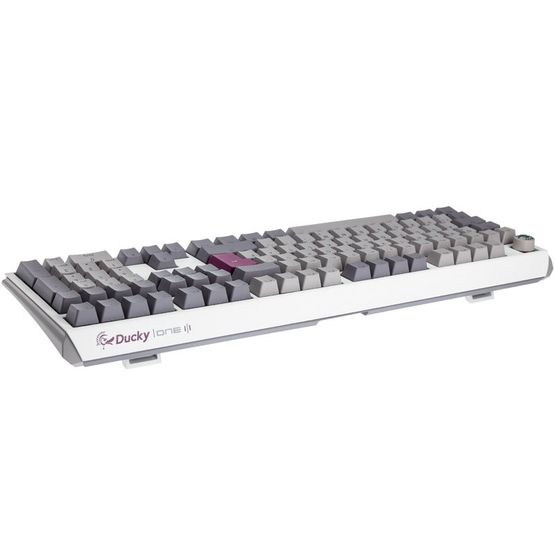 Ducky One 3 Mist Grey Gaming Tastatur, RGB LED - MX-Blue