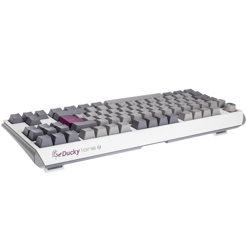 Ducky One 3 Mist Grey TKL Gaming Tastatur, RGB LED - MX-Brown