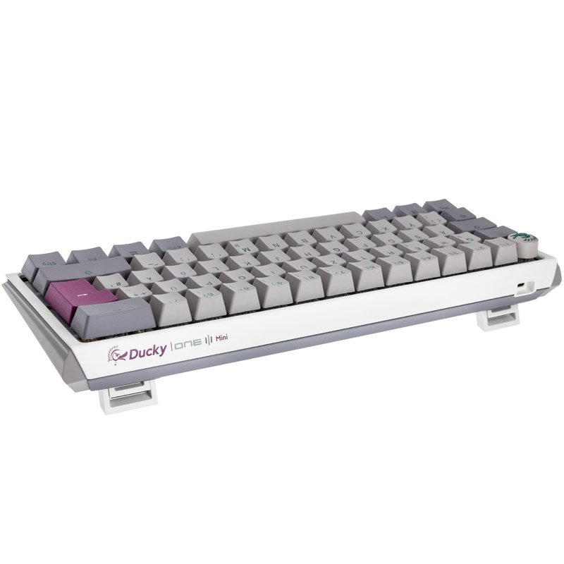 Ducky One 3 Mist Grey Mini Gaming Tastatur, RGB LED - MX-Brown