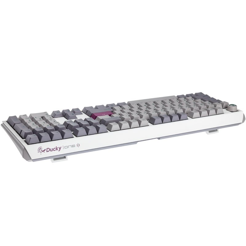 Ducky One 3 Mist Grey Gaming Tastatur, RGB LED - MX-Red (US)