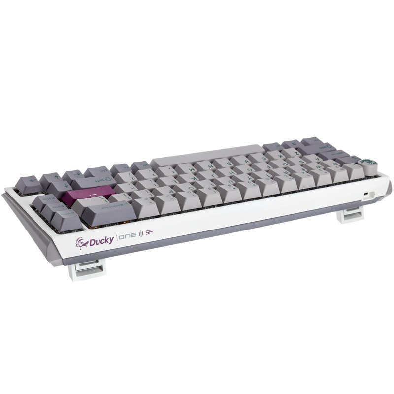 Ducky One 3 Mist Grey SF Gaming Keyboard, RGB LED - MX-Speed-Silver (US)