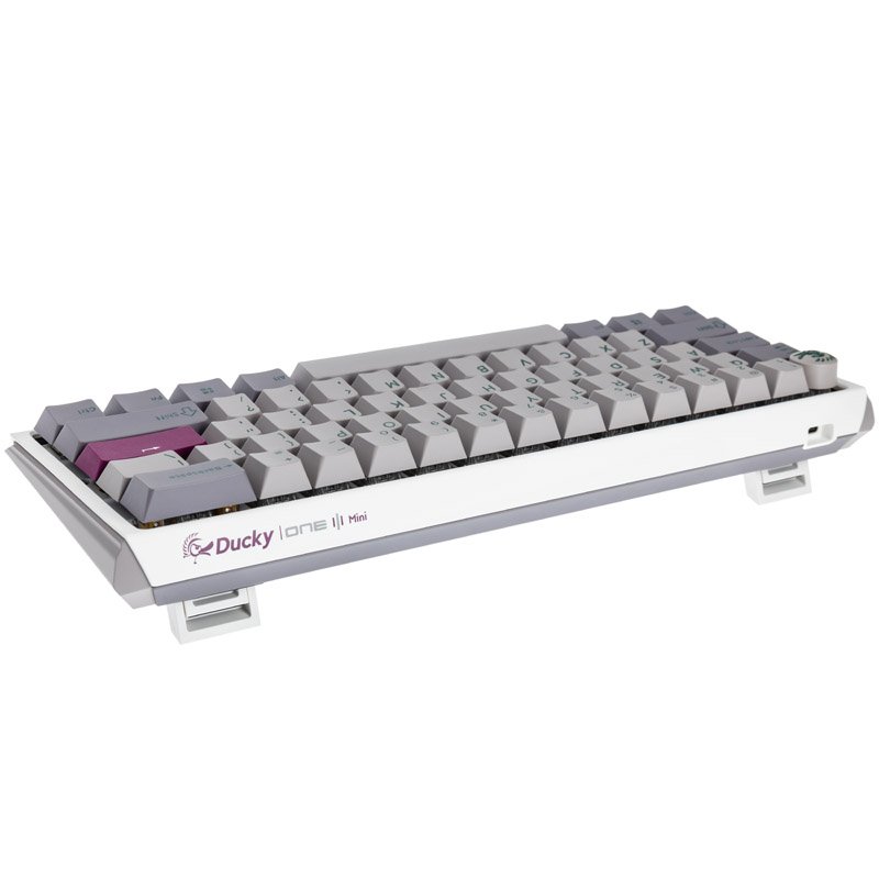 Ducky One 3 Mist Grey Mini Gaming Tastatur, RGB LED - MX-Speed-Silver (US)