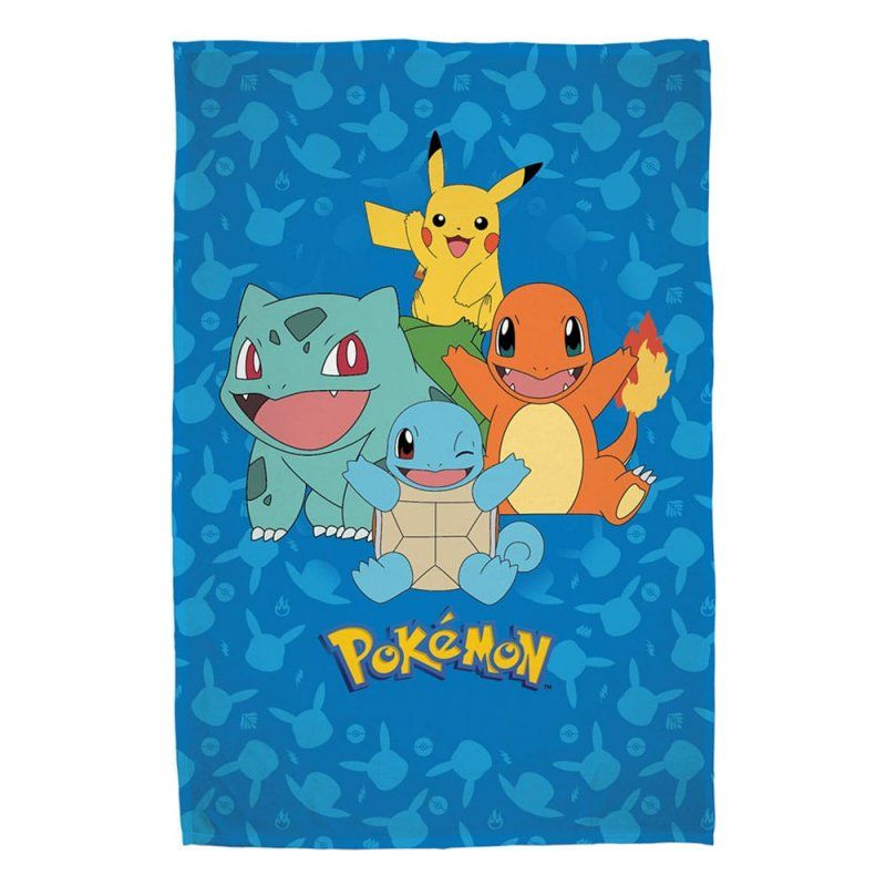 Pokemon couverture polaire Starter Pokemon 130 x 160 cm