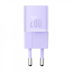 Mini wall charger Baseus GaN5 20W (purple)