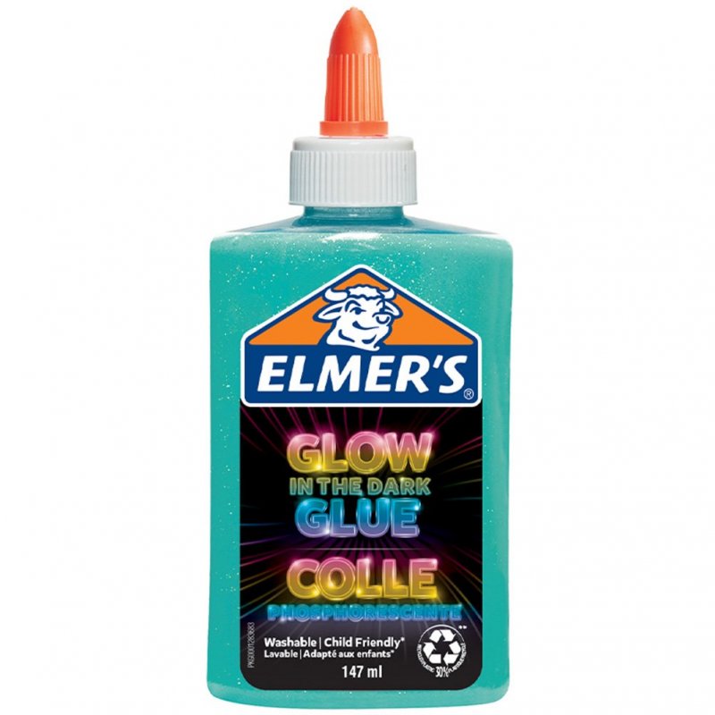 Elmer's - Glow-in-the-dark Liquid Glue - Blue (147 ml) (2162078)