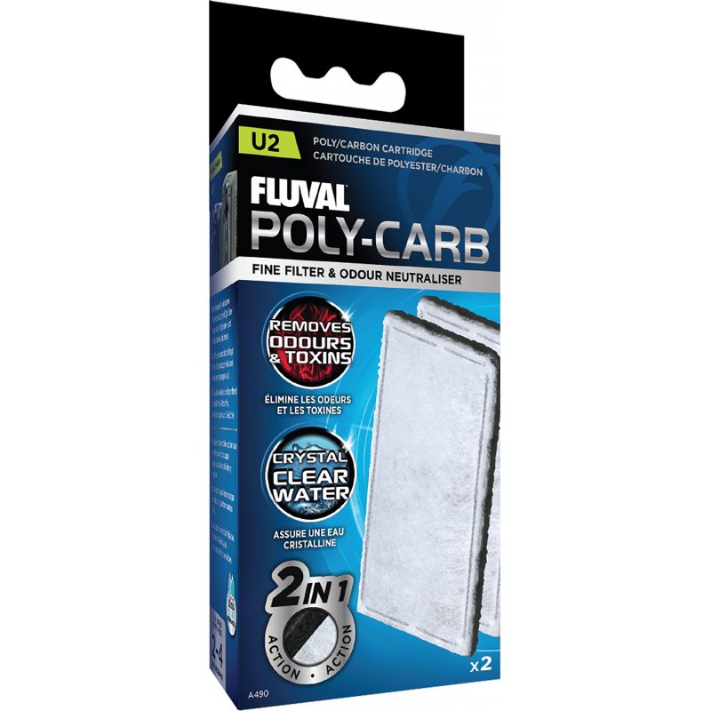 FLUVAL - Poly/Carbon Cartridge 2 pack U2 - (126.2490)