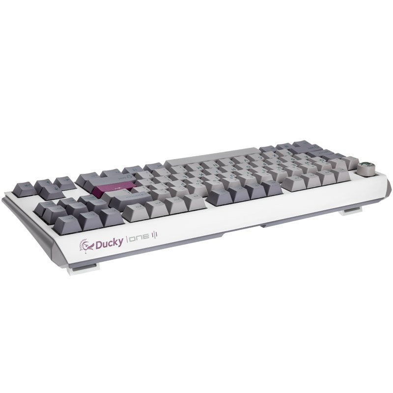 Ducky One 3 Mist Grey TKL Gaming Tastatur, RGB LED - MX-Speed-Silver (US)