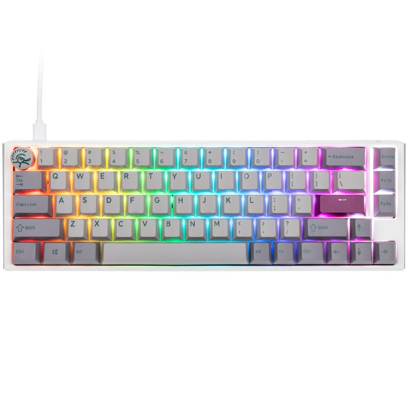 Ducky One 3 Mist Grey SF Gaming Tastatur, RGB LED - MX-Red (US)