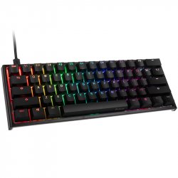 Ducky One 2 Mini Gaming Tastatur, MX-Blue, RGB-LED, schwarz (US)
