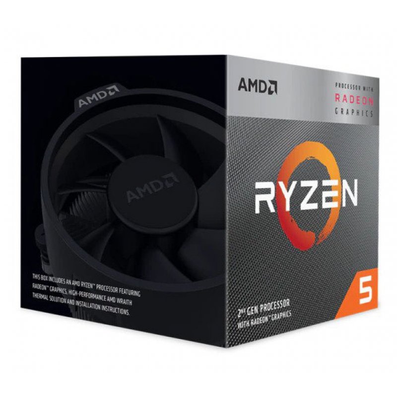 Ryzen 5 3400G Wraith Spire Edition (3.7 GHz / 4.2 GHz)