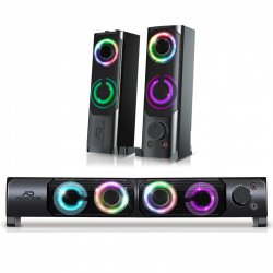 ADVANCE SoundPhonic 2.0 RGB haut-parleur 2-voies Noir Avec fil 6 W