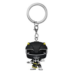 Power Rangers 30th présentoir porte-clés Pocket POP! Vinyl Black Ranger 4 cm (12)