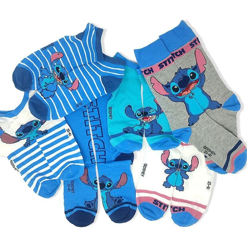 STITCH - Gift Box Calendrier - 12 Paires de Chaussettes (T 36-41)