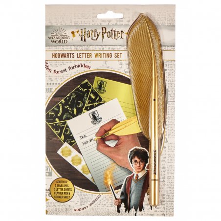 § Harry Potter - Ensemble de papier à lettres Poudlard avec stylo plume