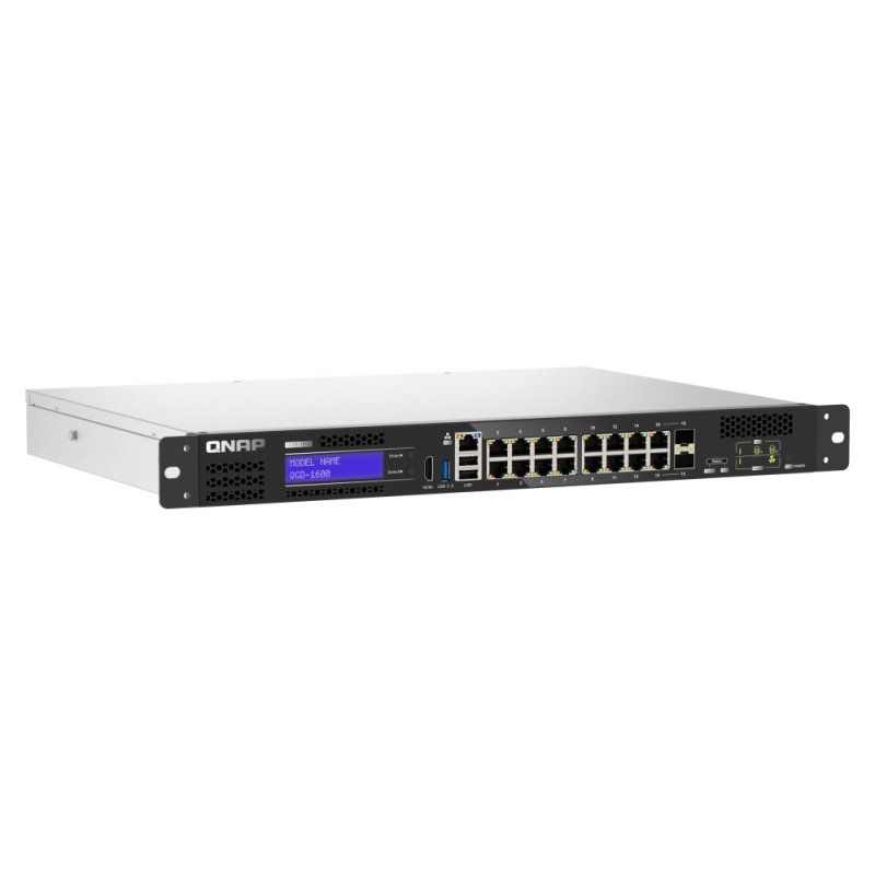 QNAP QGD-1600: 16 1GbE ports with 2 RJ45