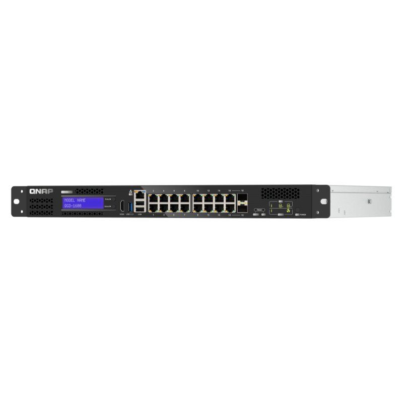 QNAP QGD-1600: 16 1GbE ports with 2 RJ45