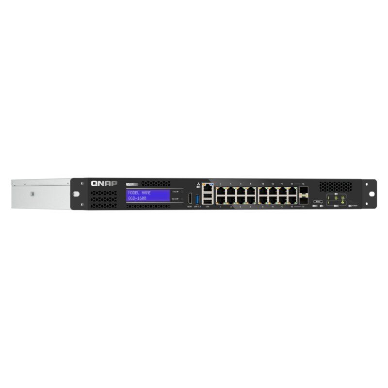 QNAP QGD-1600: 16 1GbE ports with 2 RJ45