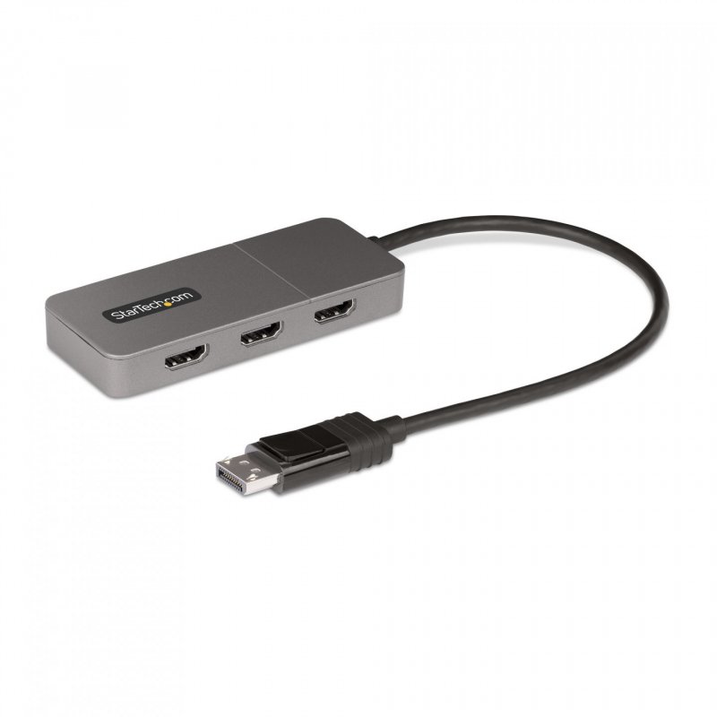 StarTech.com Hub MST à 3 Ports - DisplayPort vers 3x HDMI, Trois Moniteurs 4K 60Hz, Adaptateur Vidéo Multi-Moniteur DP