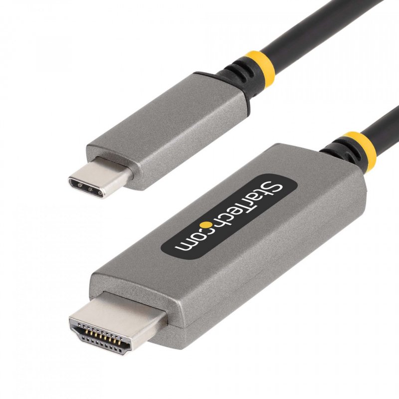 StarTech.com Câble Adaptateur USB-C vers HDMI de 1m, 8K 60Hz/4K 144Hz, HDR10 - Cordon USB Type-C vers HDMI 2.1 - Compat