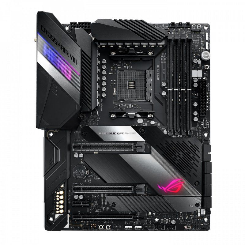ASUS compatible ROG Crosshair VIII Hero (WI-FI) - Motherboard - ATX - Socket AM4 - AMD X570