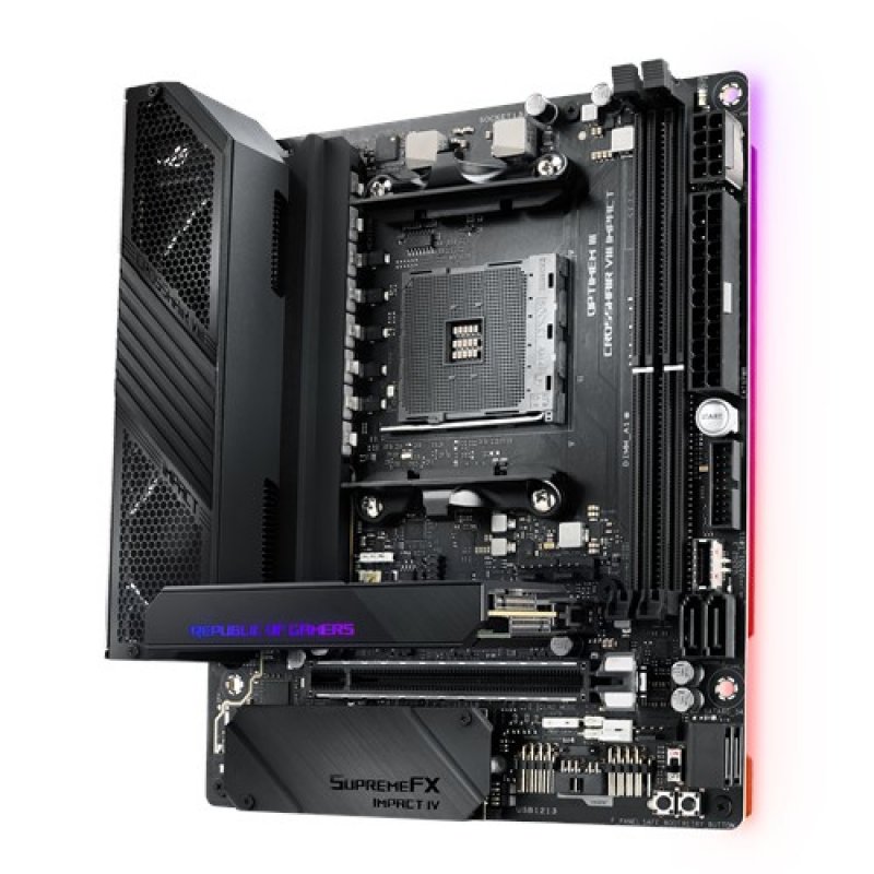 ASUS compatible ROG Crosshair VIII Impact - Motherboard - ATX - Socket AM4 - AMD X570