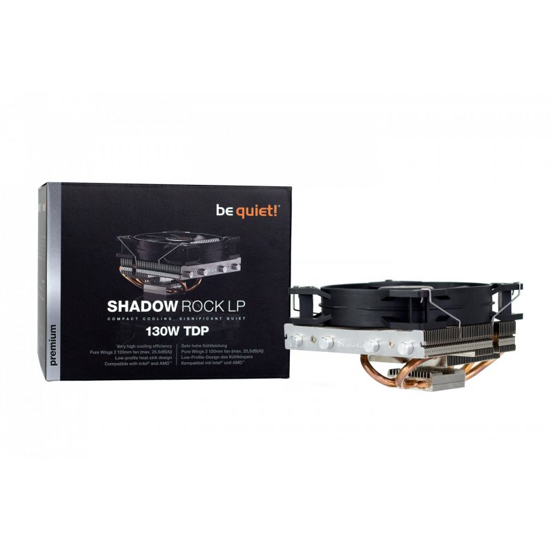 be quiet! Shadow Rock LP Low Profile CPU-Kuhler - 120mm