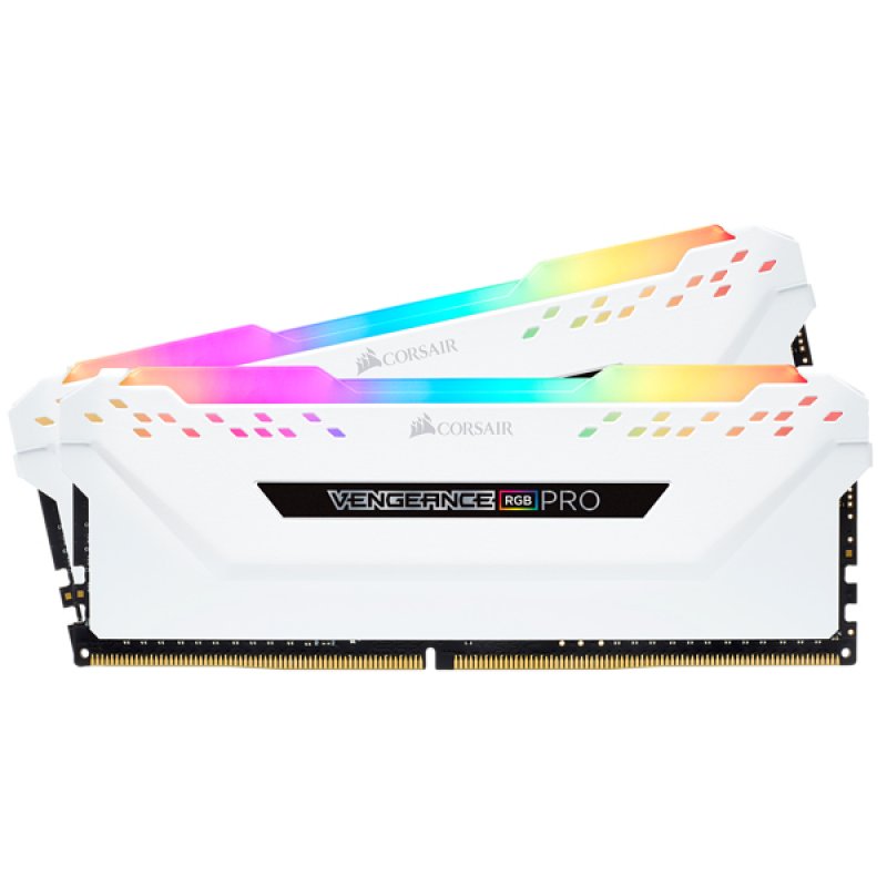 Corsair compatible Vengeance RGB Pro weiß, DDR4-3600, CL18 - 16 GB Dual-Kit