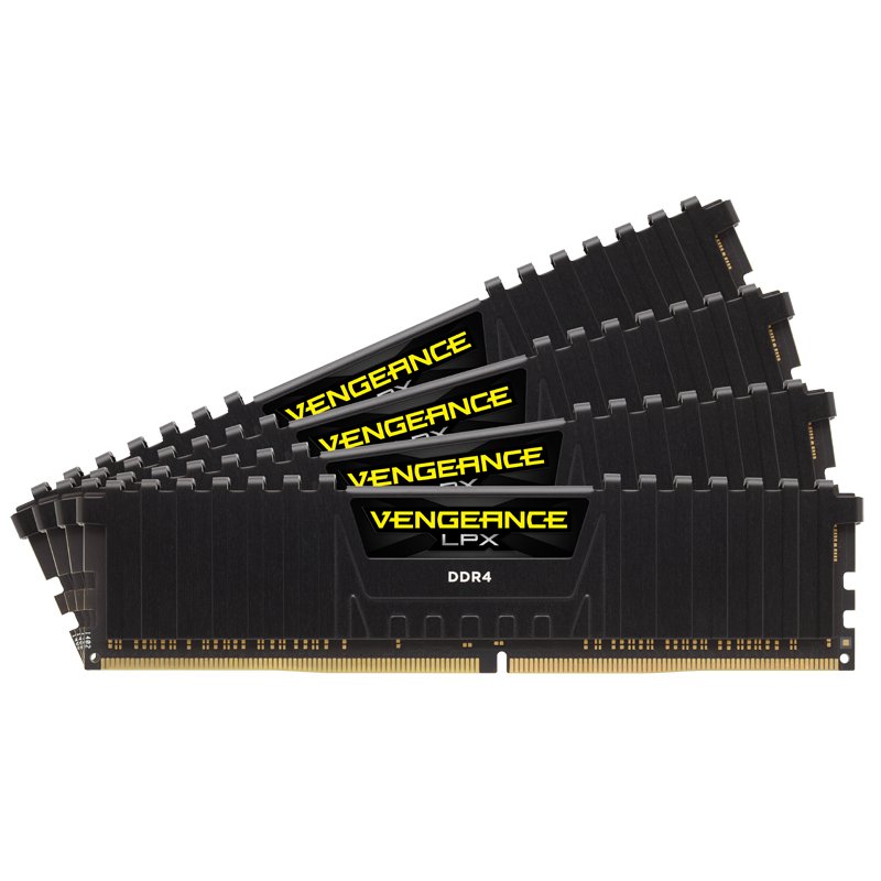Corsair compatible Vengeance LPX schwarz DDR4-3200, CL16 - 16 GB Dual-Kit