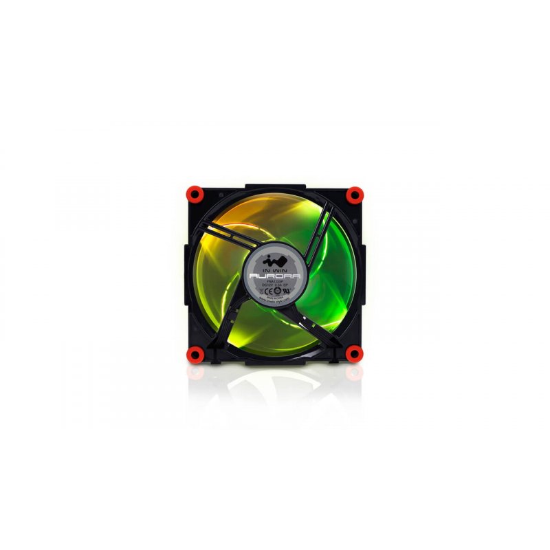 Ventilateur IN WIN Aurora RGB-LED, 120mm Noir/Rouge