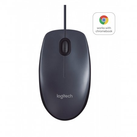 Logitech B100 - Maus - USB - Schwarz