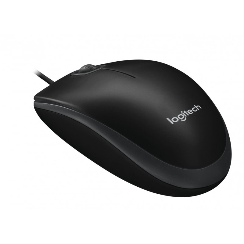 Logitech B100 - Maus - USB - Schwarz