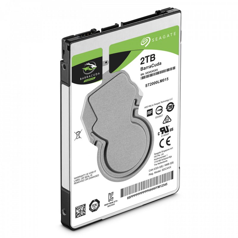 Seagate compatible BarraCuda HDD, SATA 6G, 5400RPM, 2,5 Zoll - 2 TB