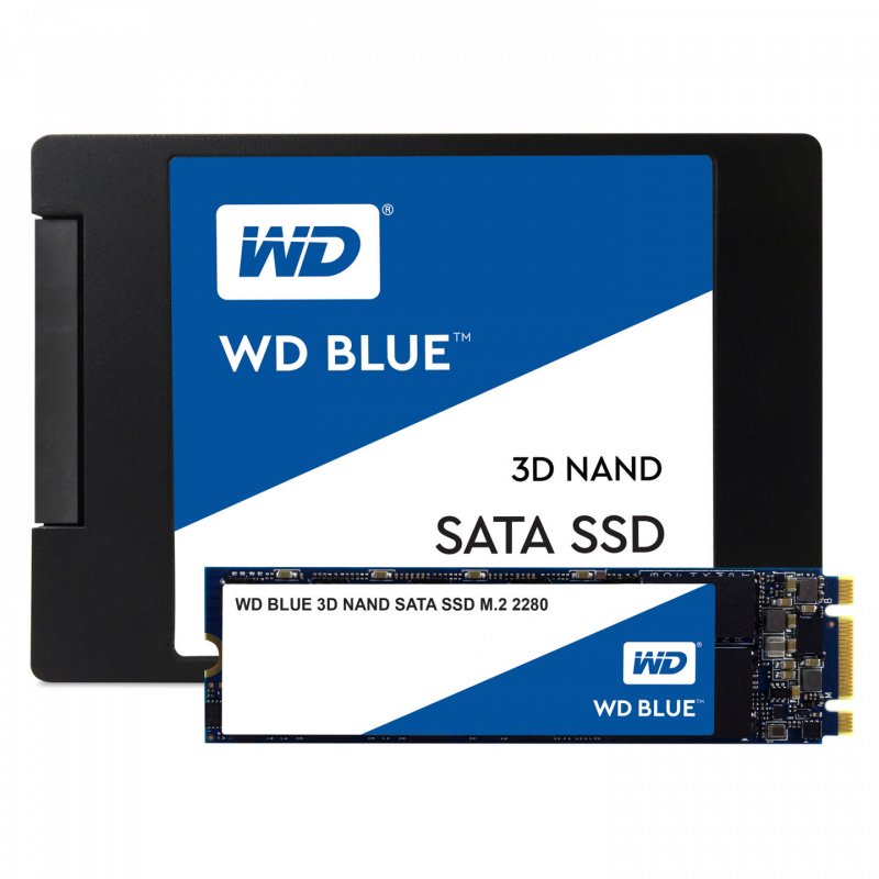 Western Digital - WD compatible Blue SSD - Disque SSD interne 2.5" SATA 500Go 3D NAND